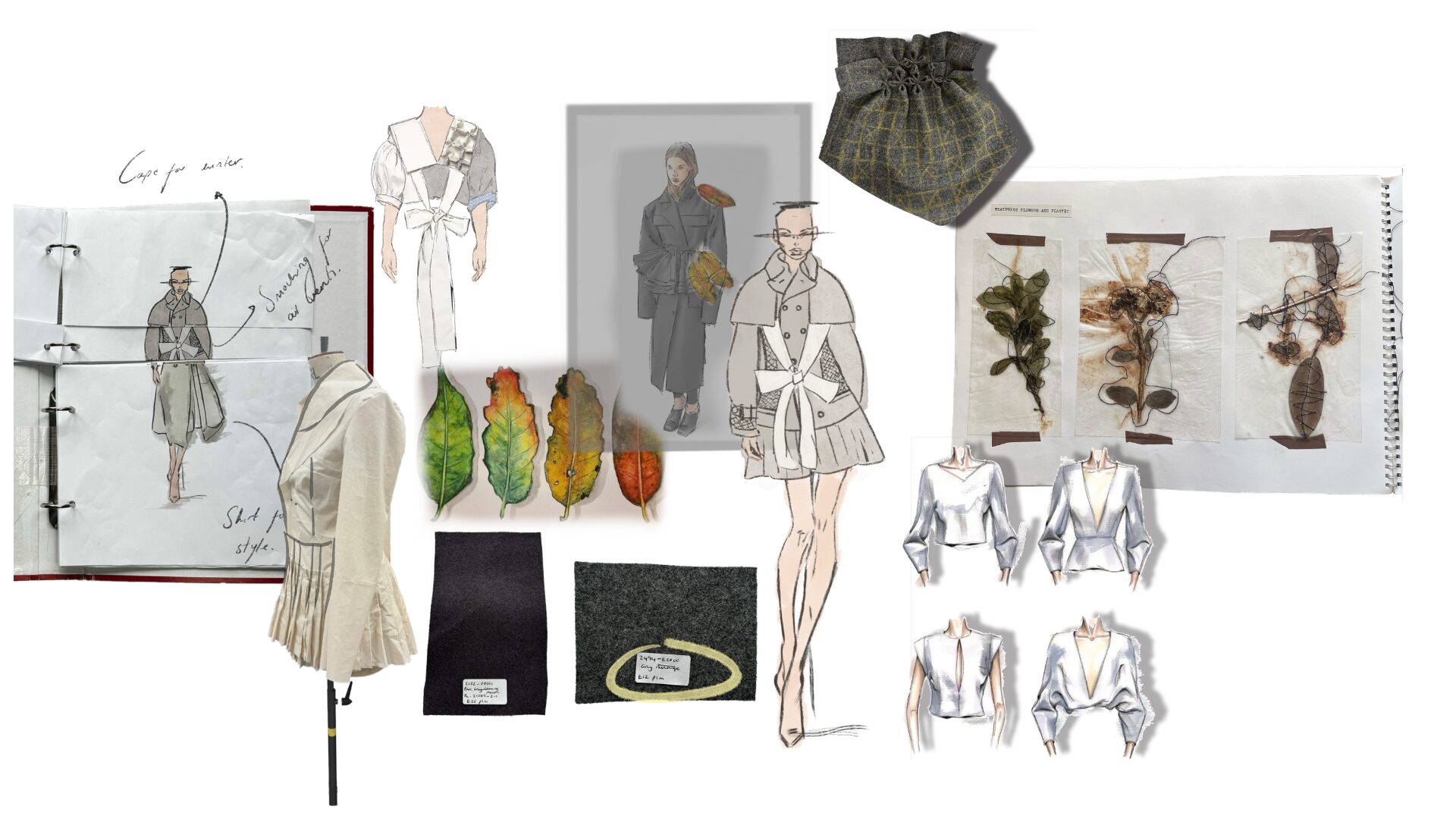 Between Seasons moodboard — transeasonal outerwear research and development