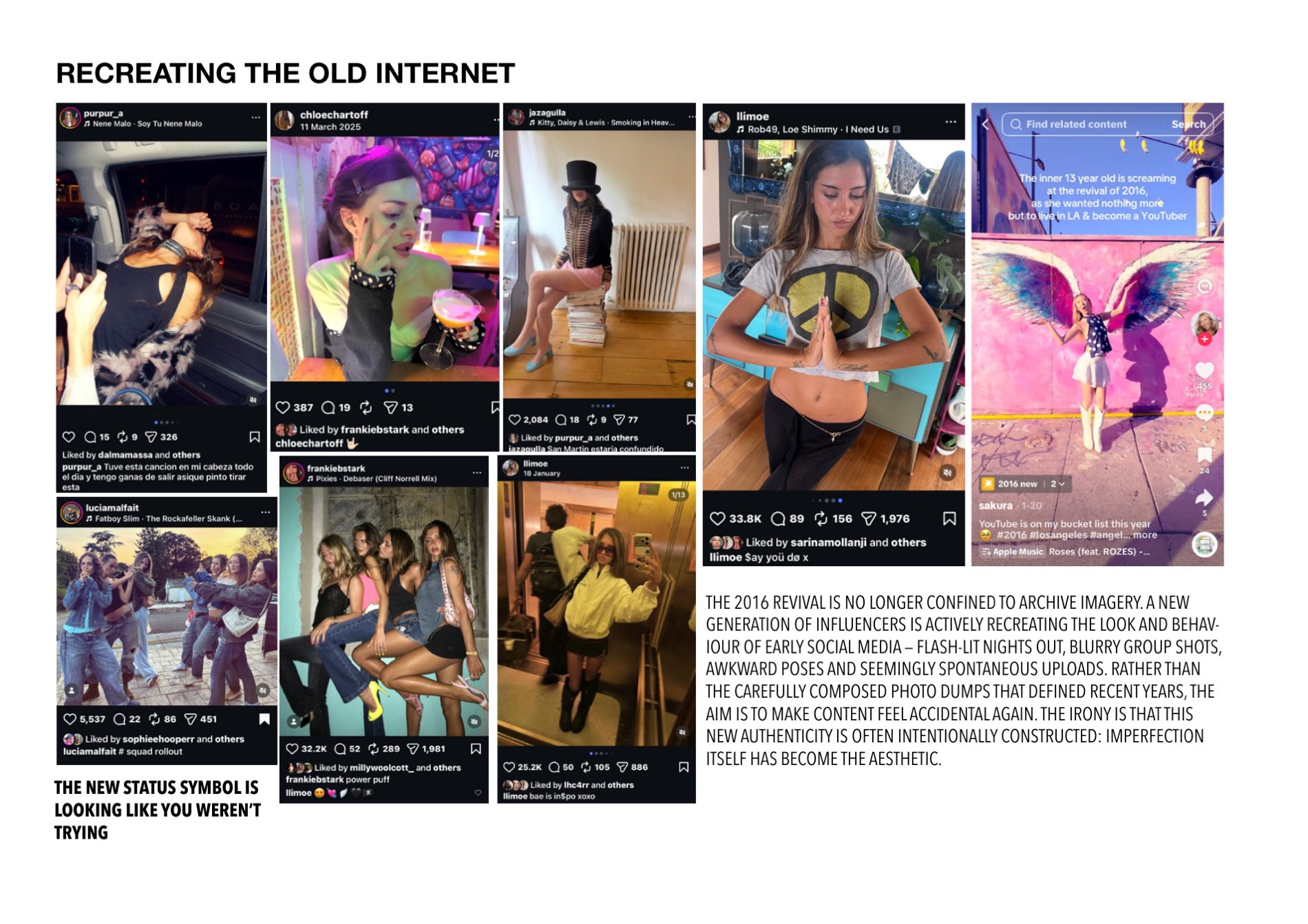 Recreating the old internet — flash-lit nights out and deliberately accidental content