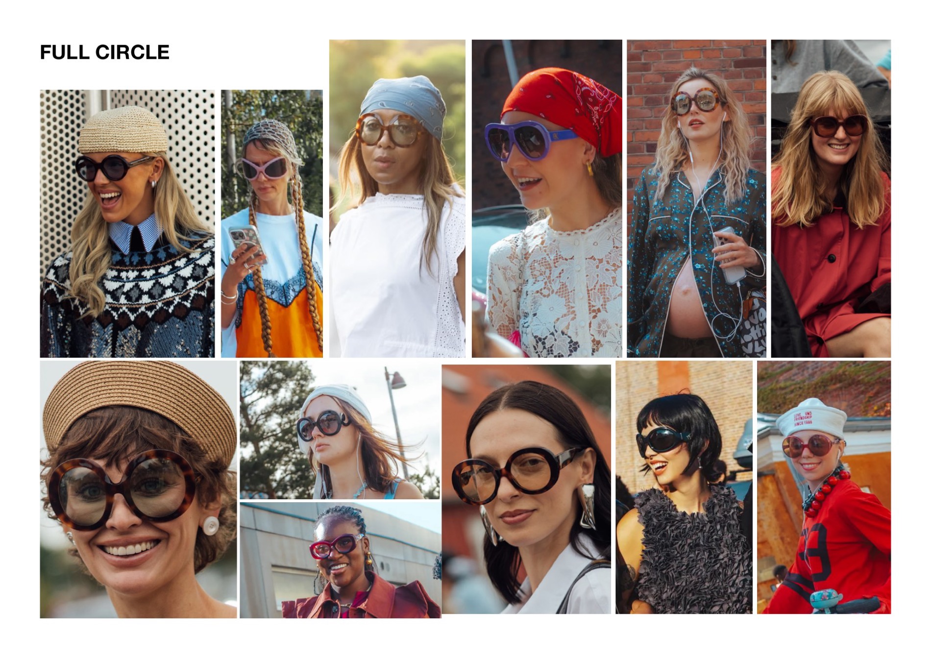 Full Circle — oversized round sunglasses and statement eyewear