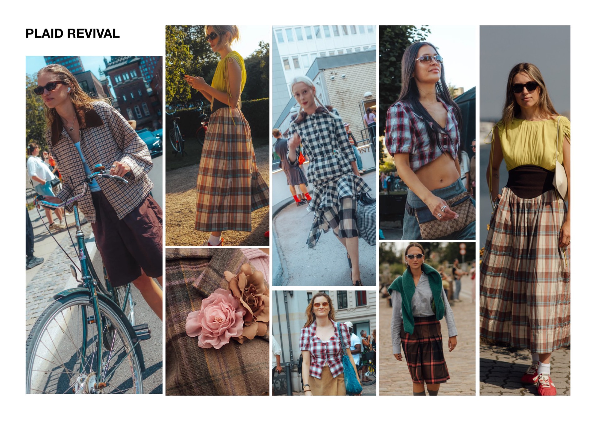 Plaid Revival — checks and tartan across jackets, skirts and shirting