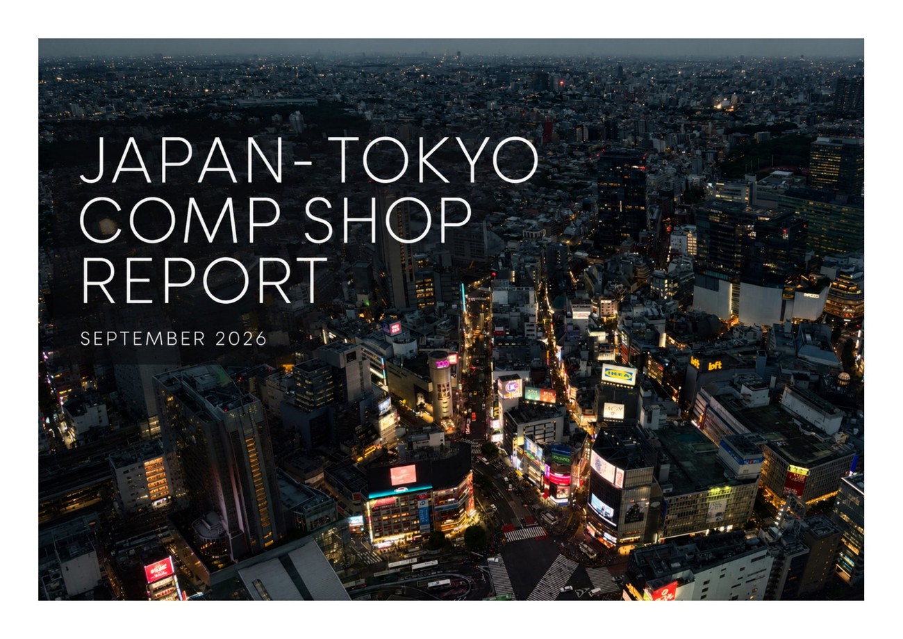 Japan–Tokyo Comp Shop Report, September 2026, cover