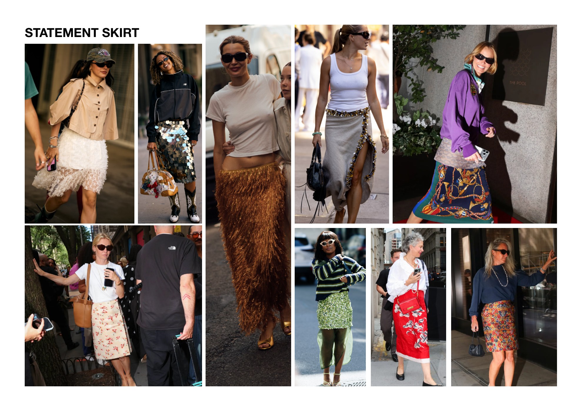 Statement skirts seen at New York Fashion Week