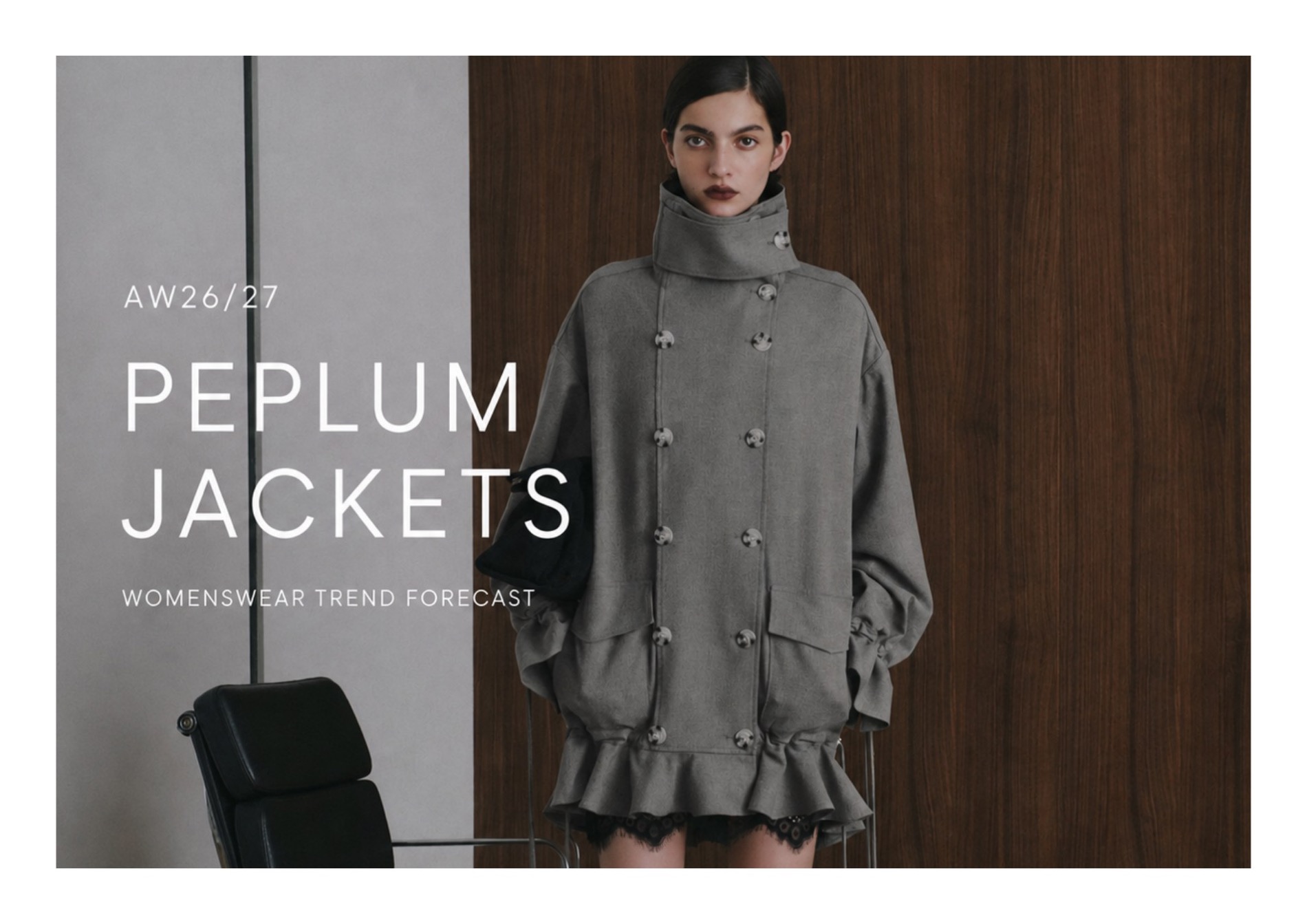 Peplum Jackets AW26/27 — womenswear trend forecast cover