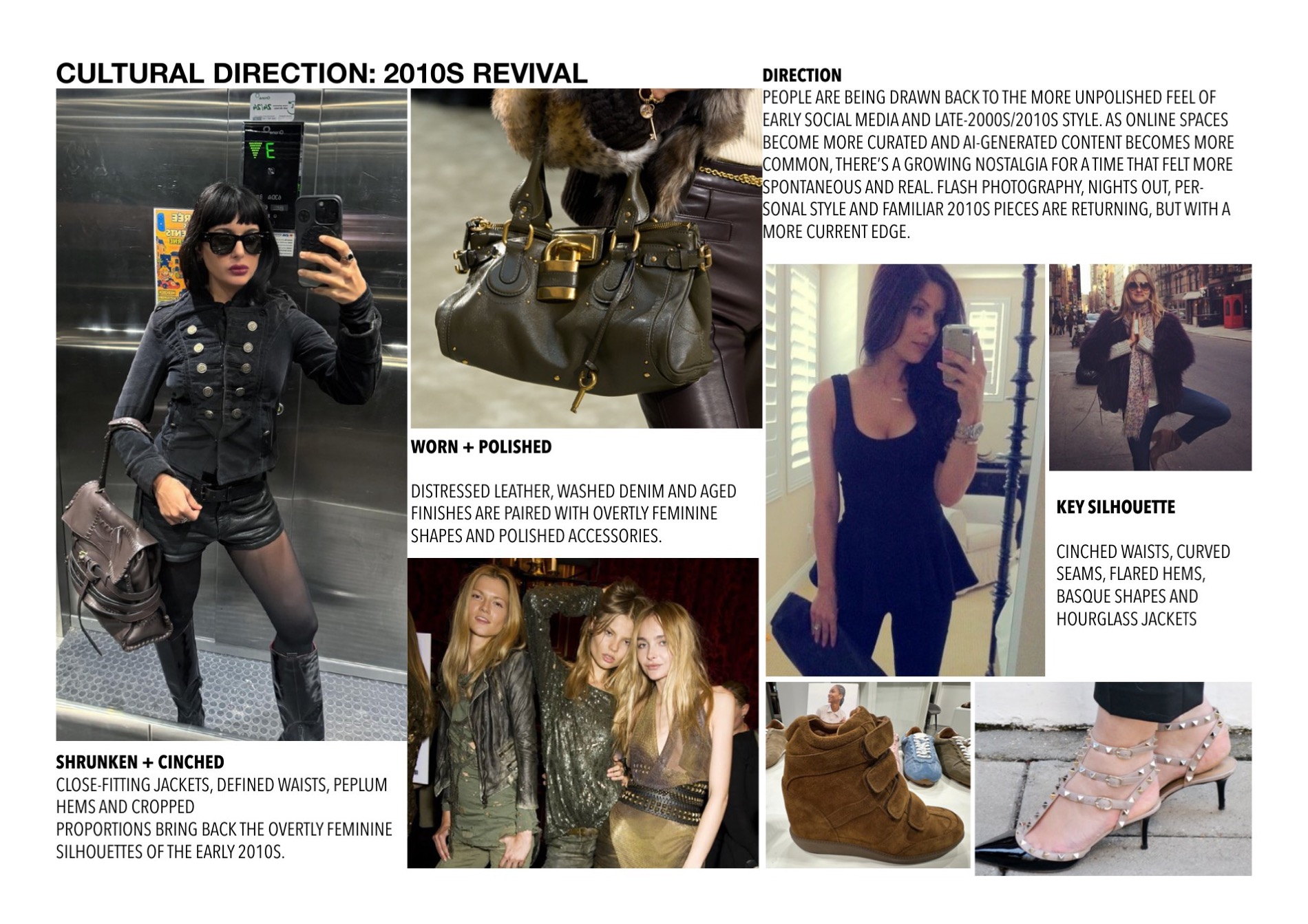 Cultural direction — the 2010s revival driving cinched, feminine silhouettes