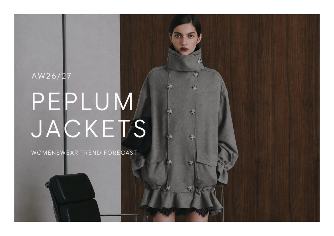 Peplum Jackets AW26/27 — womenswear trend forecast cover