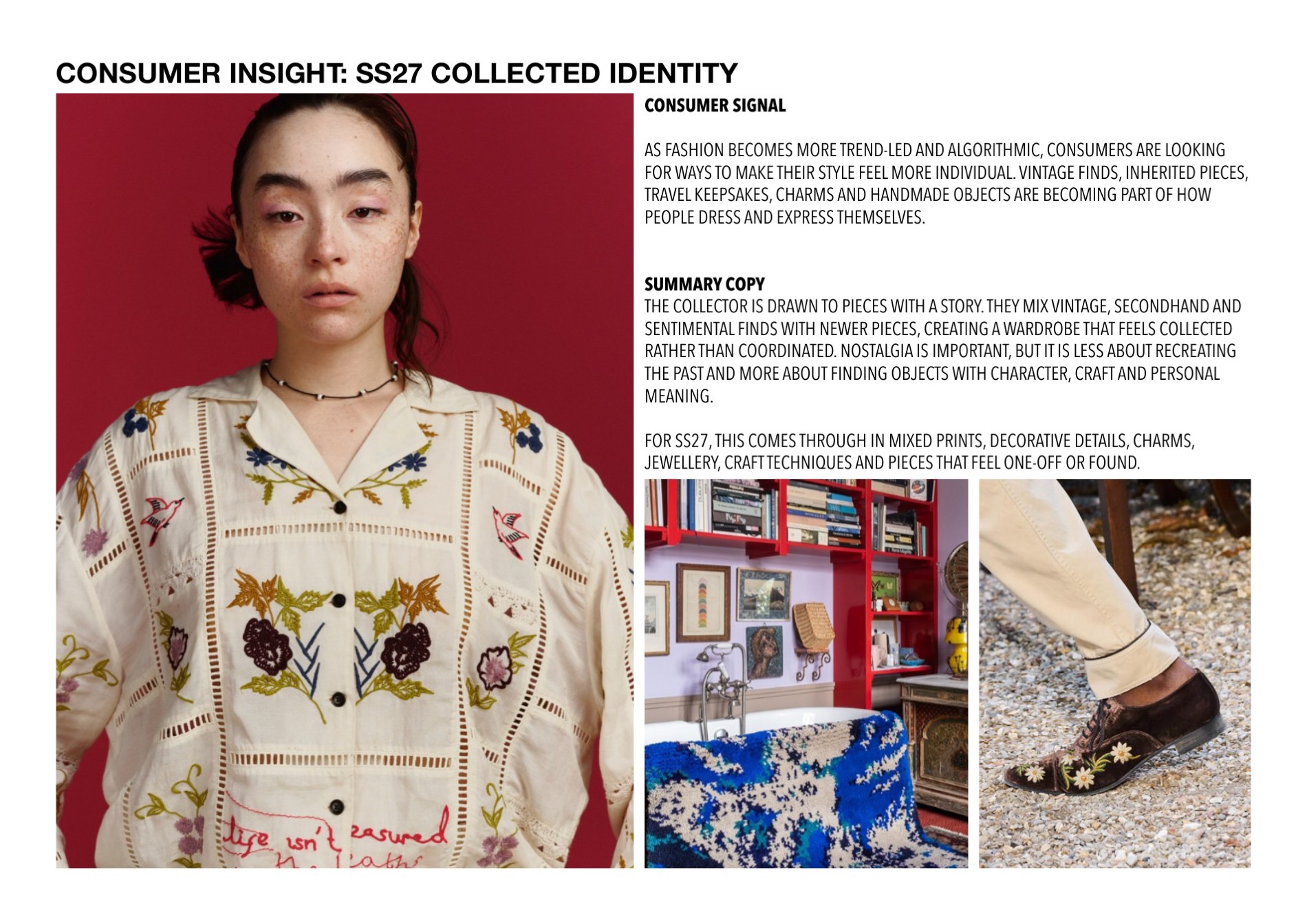 Consumer signal and summary — SS27 collected identity and design translation